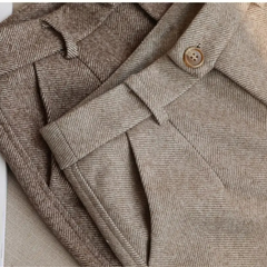 Men’s Tailored Herringbone Trousers