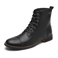 Men’s Leather-Look Ankle Boots