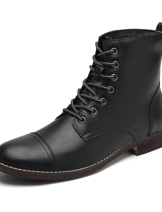 Men’s Leather-Look Ankle Boots