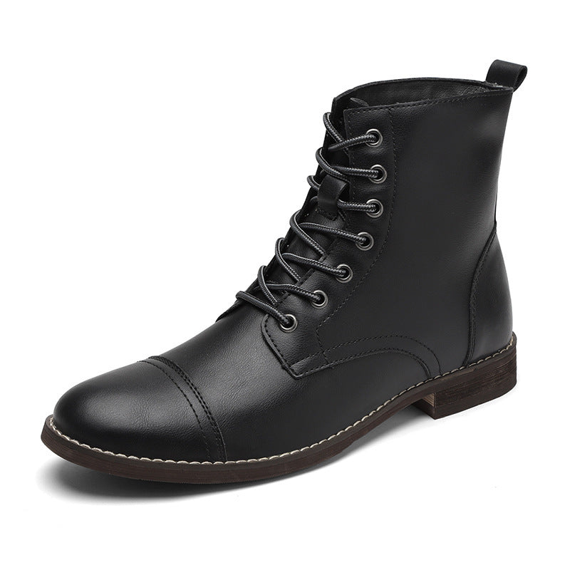 Men’s Leather-Look Ankle Boots