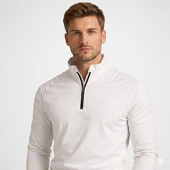 Men’s Quarter-Zip Long-Sleeve Top
