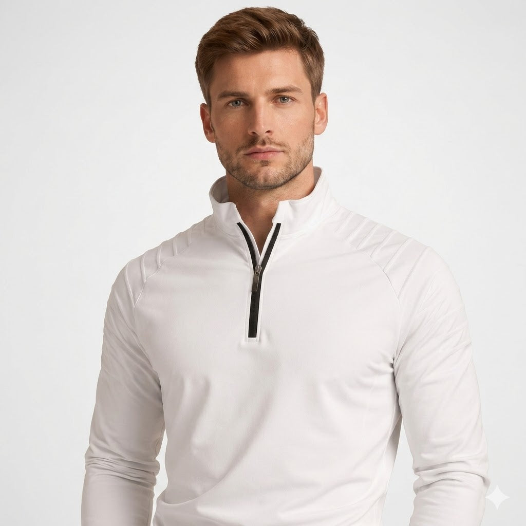 Men’s Quarter-Zip Long-Sleeve Top