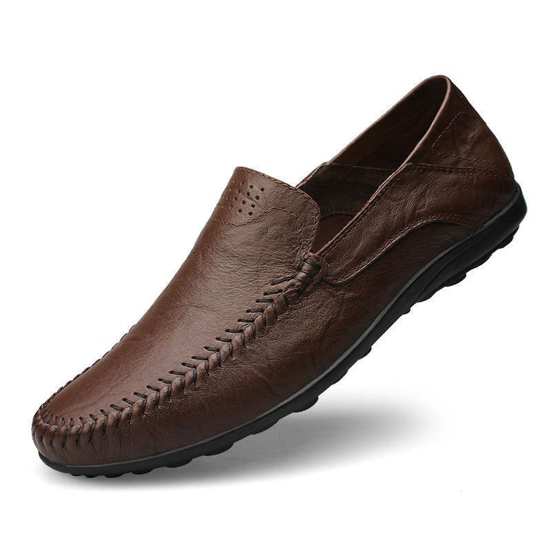 Men’s Leather-Look Loafers