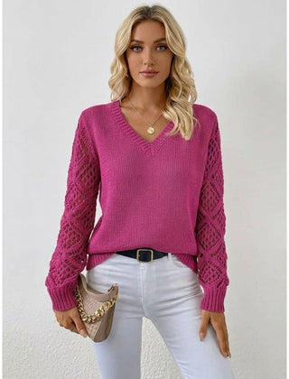 Women’s V-Neck Knit Sweater