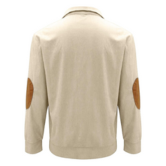 Men’s Corduroy Quarter-Button Sweatshirt
