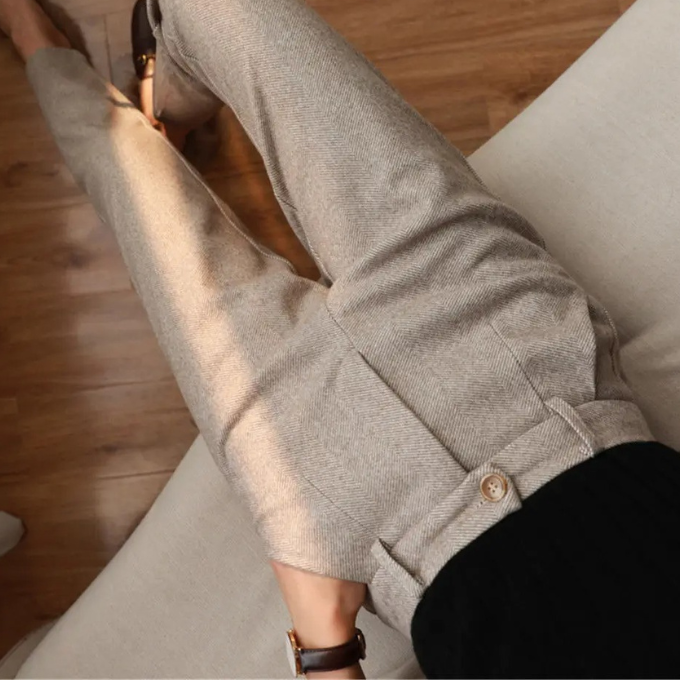 Men’s Tailored Herringbone Trousers