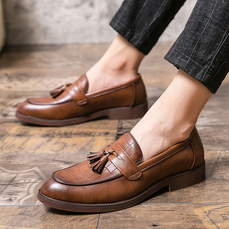 Men’s Leather-Look Tassel Loafers