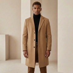 Calla Tailored Men's Overcoat - Beige