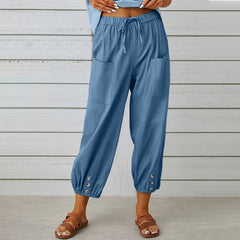 Women’s Relaxed Drawstring Cropped Trousers