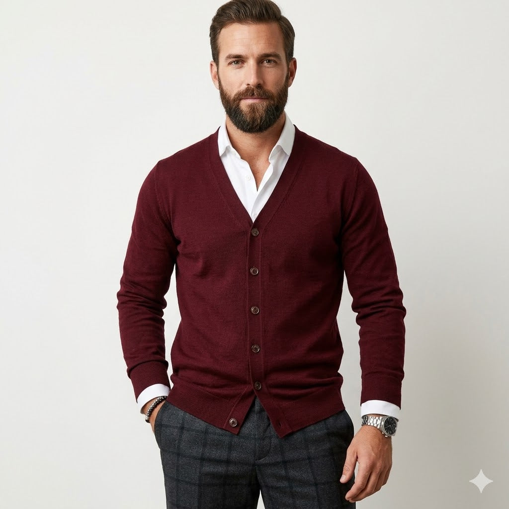 Men’s V-Neck Cardigan