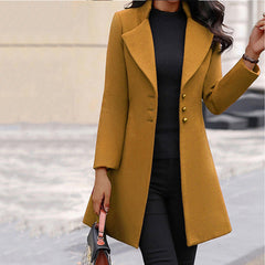 Women’s Tailored Longline Wool-Blend Coat