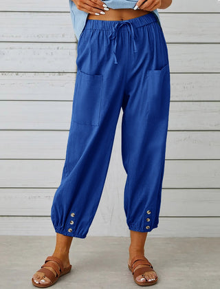 Women’s Relaxed Drawstring Cropped Trousers