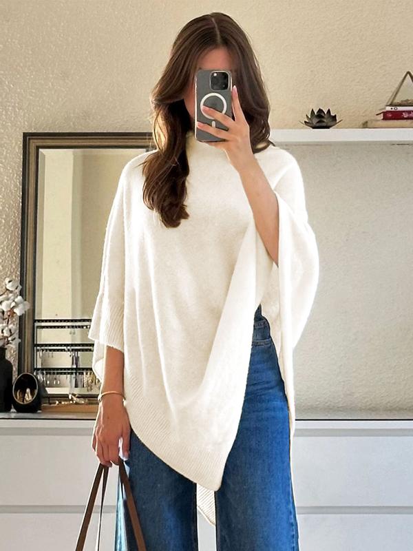 Élise Knit Women's Cape - Ivory