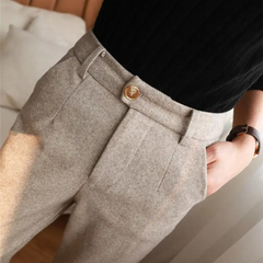 Men’s Tailored Herringbone Trousers