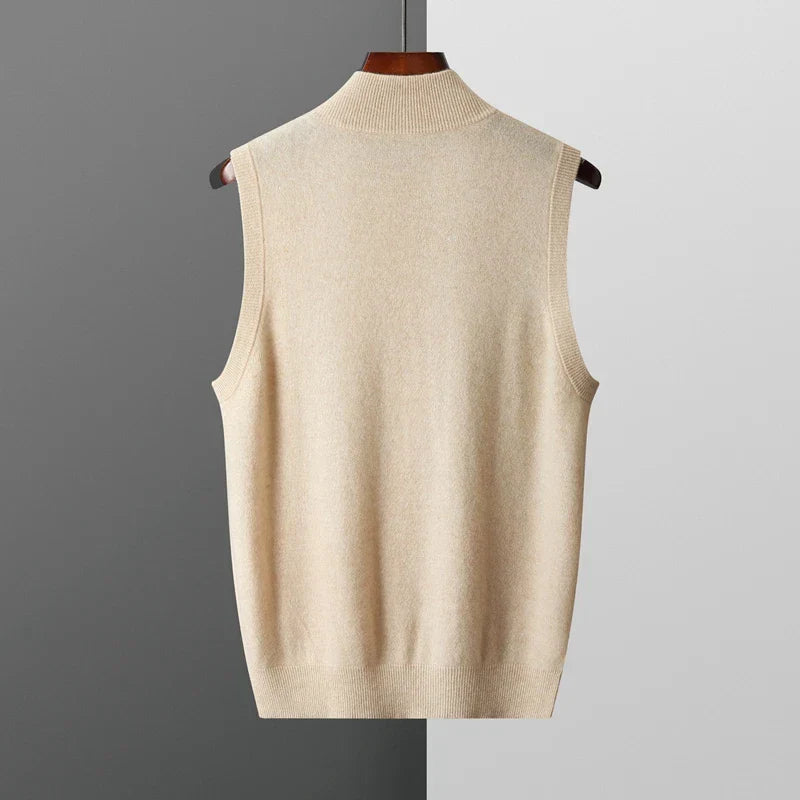 Harrington Soft Knit Zip Men's Vest - detail image 8