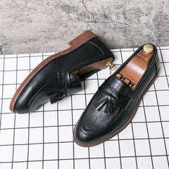 Men’s Leather-Look Tassel Loafers