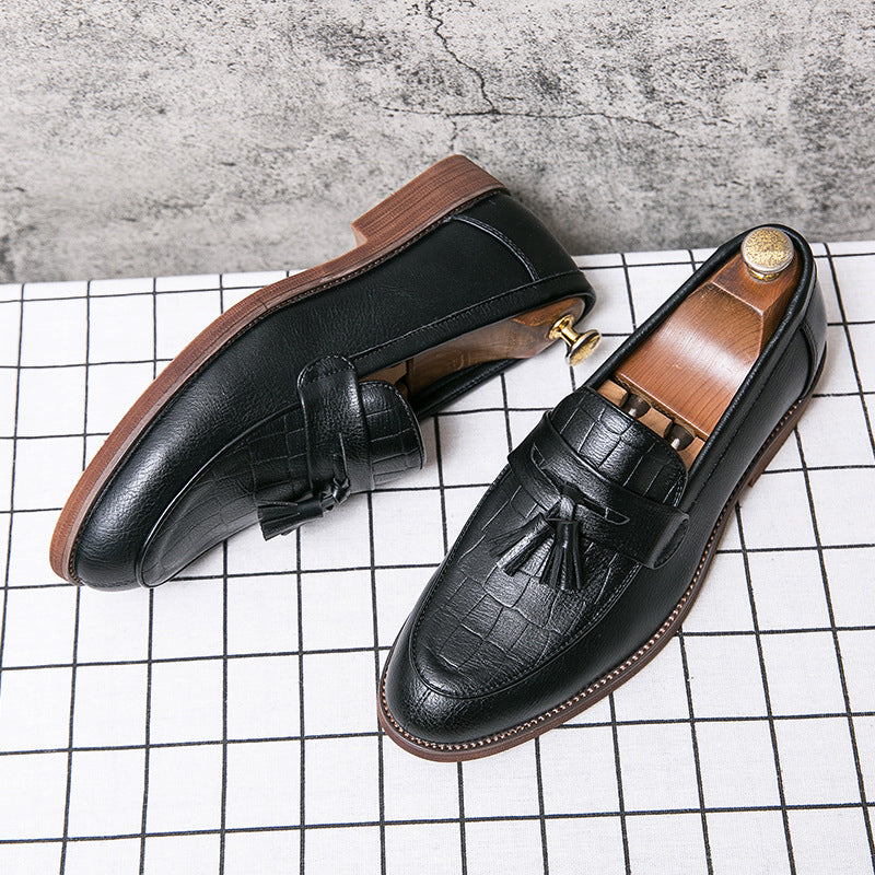 Men’s Leather-Look Tassel Loafers