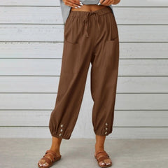 Women’s Relaxed Drawstring Cropped Trousers