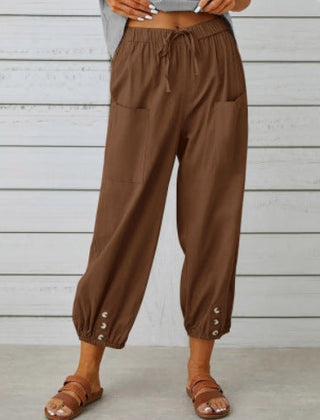 Women’s Relaxed Drawstring Cropped Trousers