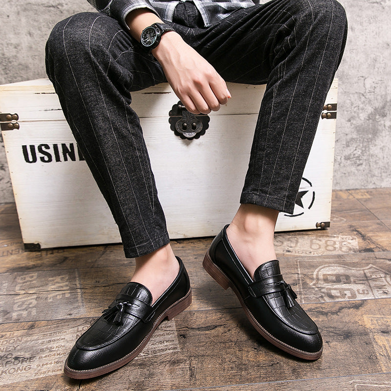 Men’s Leather-Look Tassel Loafers