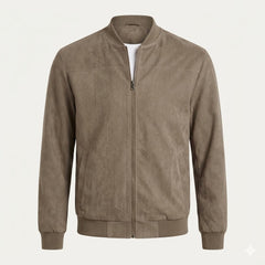 Men’s Suede-Touch Bomber Jacket