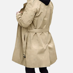 Men’s Double-Breasted Back-Belt Trench Coat