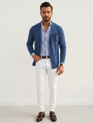 Men’s Smart Casual Knit Blazer
