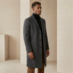 Calla Tailored Men's Overcoat - Grey