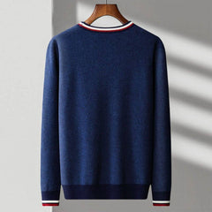 Men’s Wool-Blend Contrast-Trim Cardigan