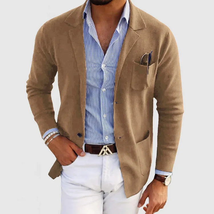 Men’s Smart Casual Knit Blazer