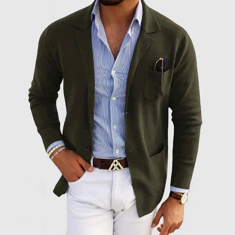 Men’s Smart Casual Knit Blazer