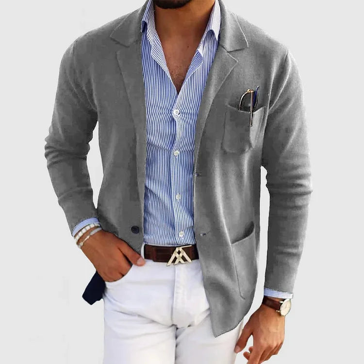 Men’s Smart Casual Knit Blazer