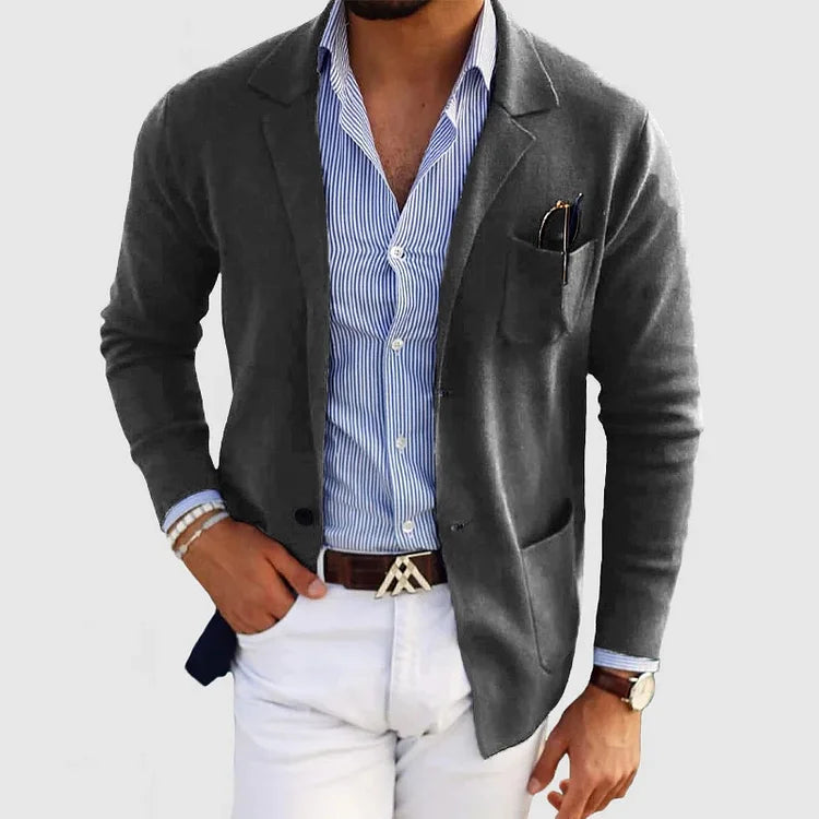 Men’s Smart Casual Knit Blazer