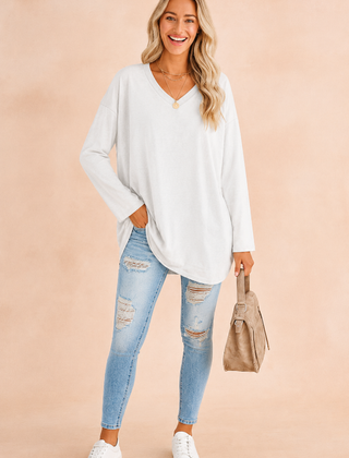Women’s Relaxed Long-Sleeve Tunic Top