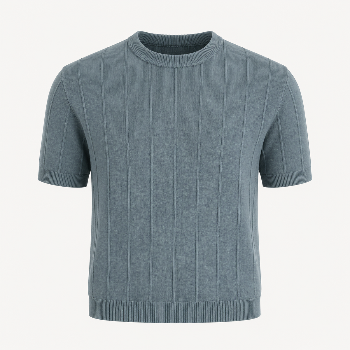 Men’s Ribbed Knit T-Shirt