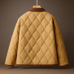 Women’s Lightly Padded Quilted Lapel Jacket
