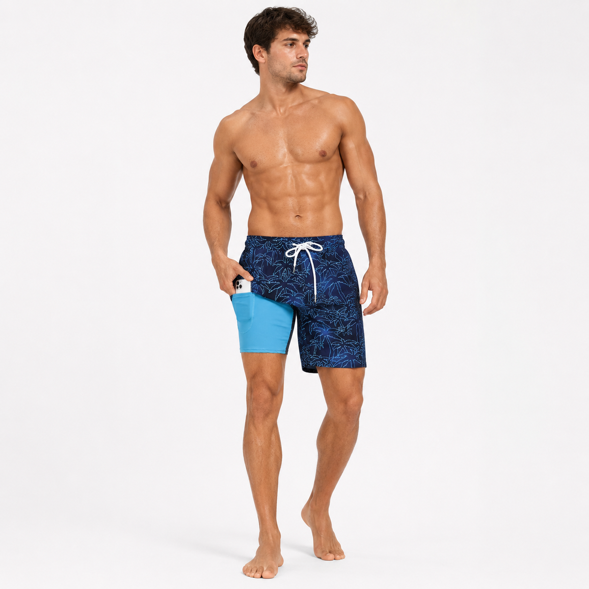 Men’s Tropical Print Swim Shorts