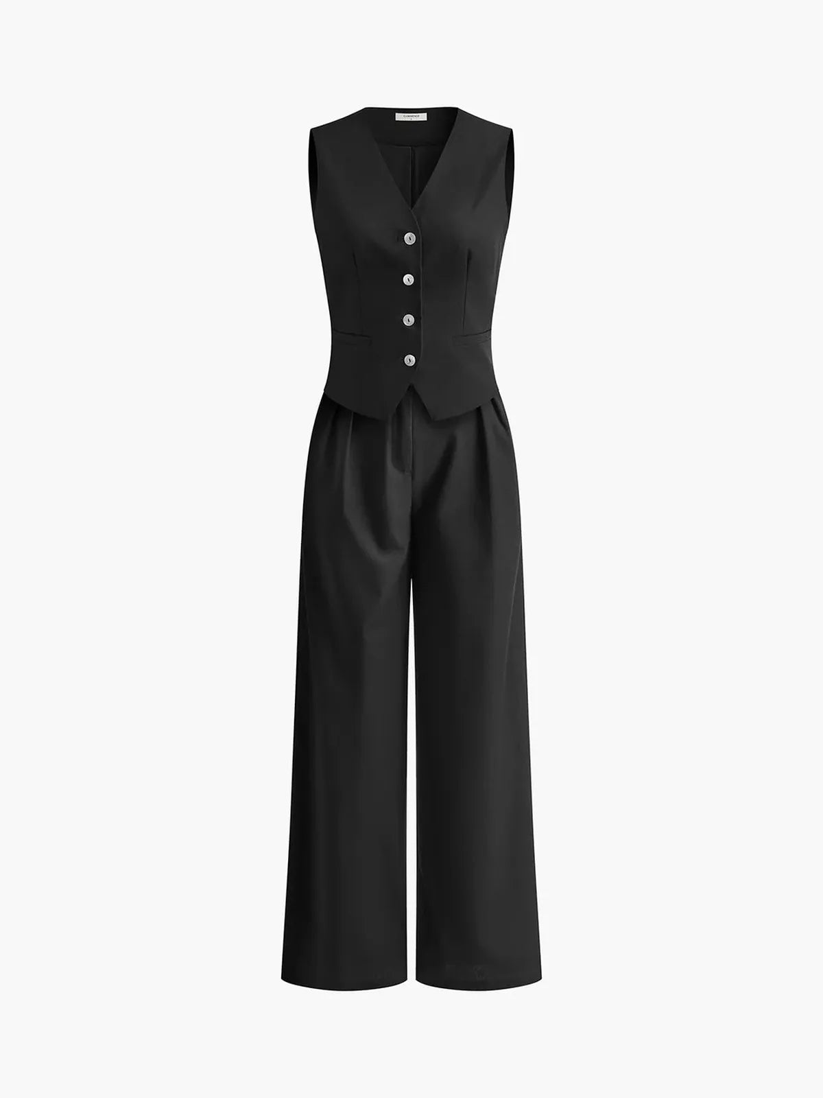 Women’s Linen Waistcoat & Trousers Set