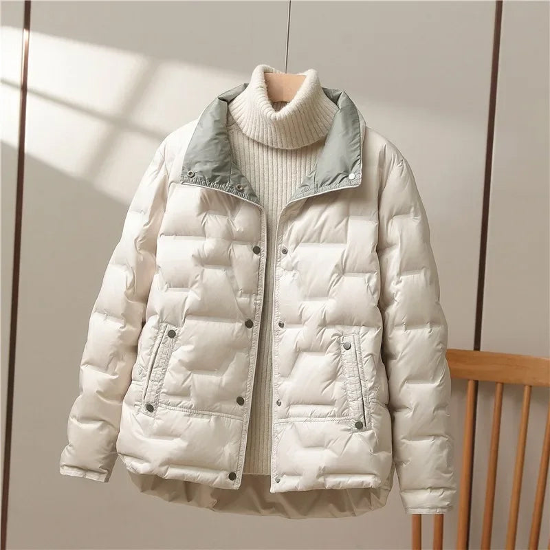 Oslo Women's Puffer Jacket - Beige