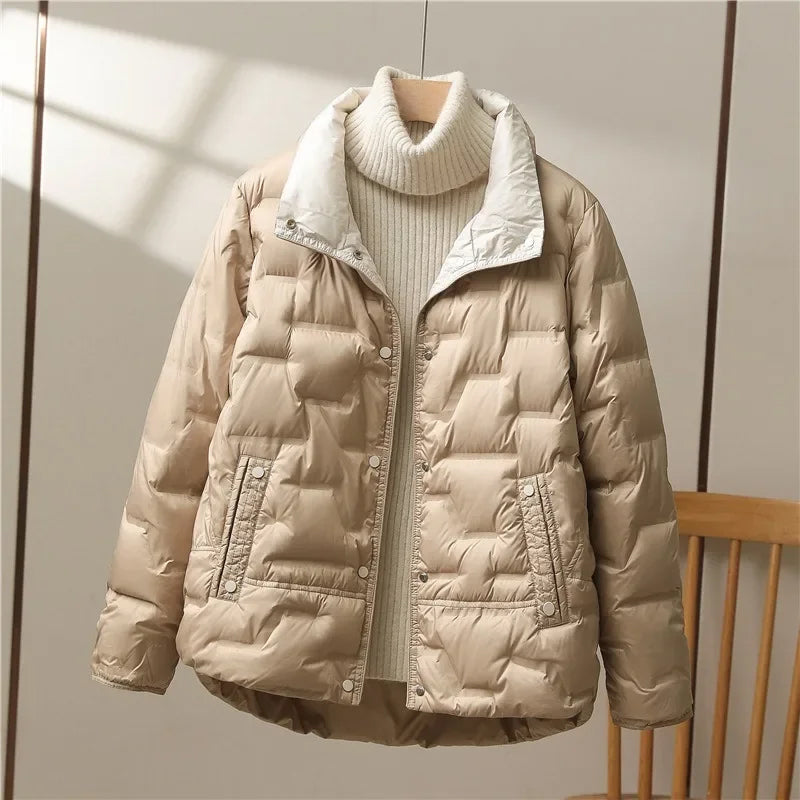 Oslo Women's Puffer Jacket - Khaki