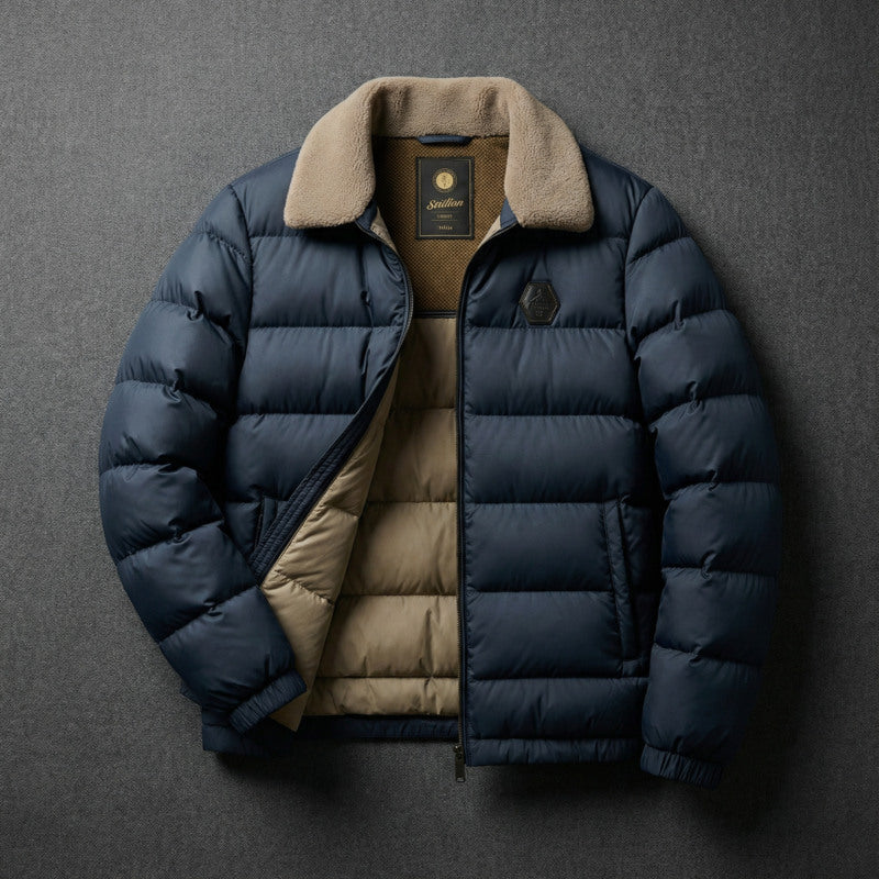 Cameron - Light Down Men's Jacket - Dark Navy Blue