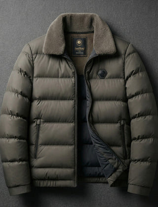 Cameron - Light Down Men's Jacket - Olive Green