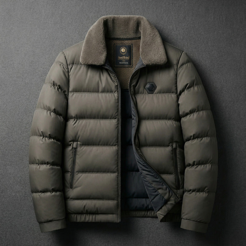 Cameron - Light Down Men's Jacket - Olive Green
