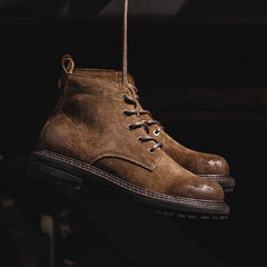 Men’s Vintage Rugged Lace-Up Boots