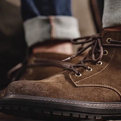 Men’s Vintage Rugged Lace-Up Boots