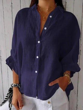 Women’s Linen Button-Up Shirt