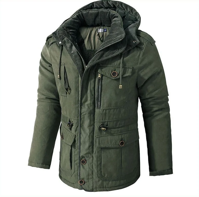Men’s Insulated Hooded Parka Jacket