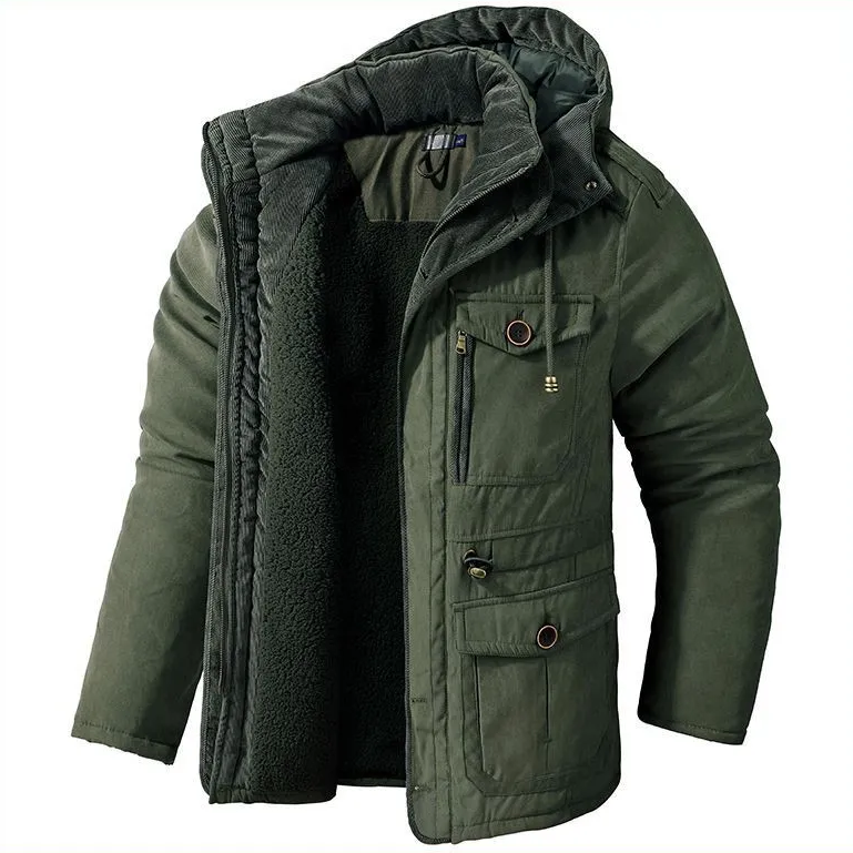 Men’s Insulated Hooded Parka Jacket