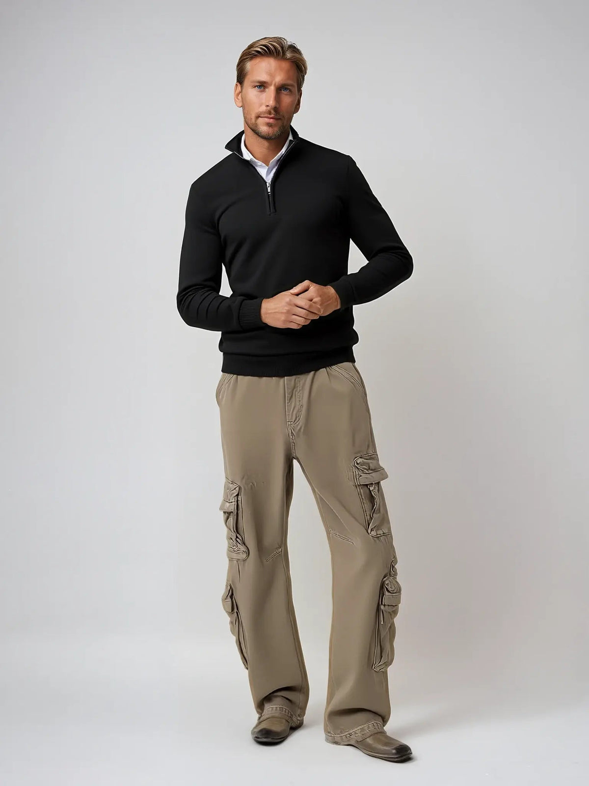 Men’s Soft Knit Half-Zip Jumper