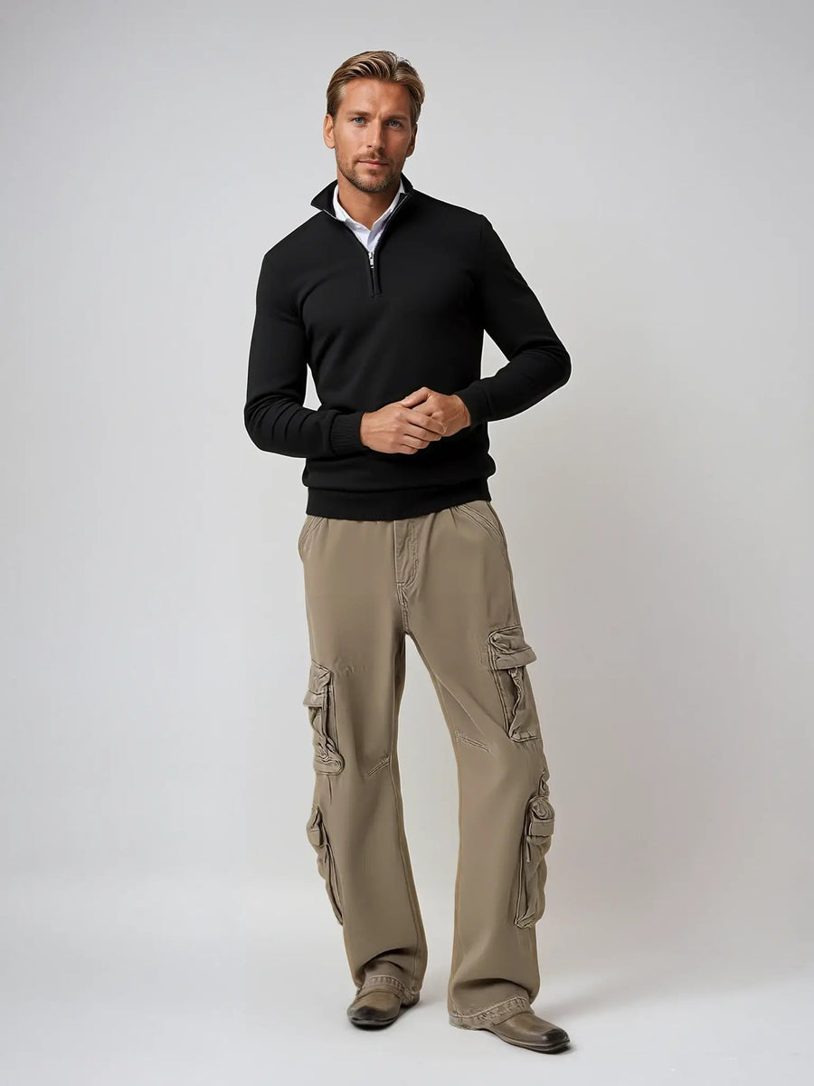 Men’s Soft Knit Half-Zip Jumper
